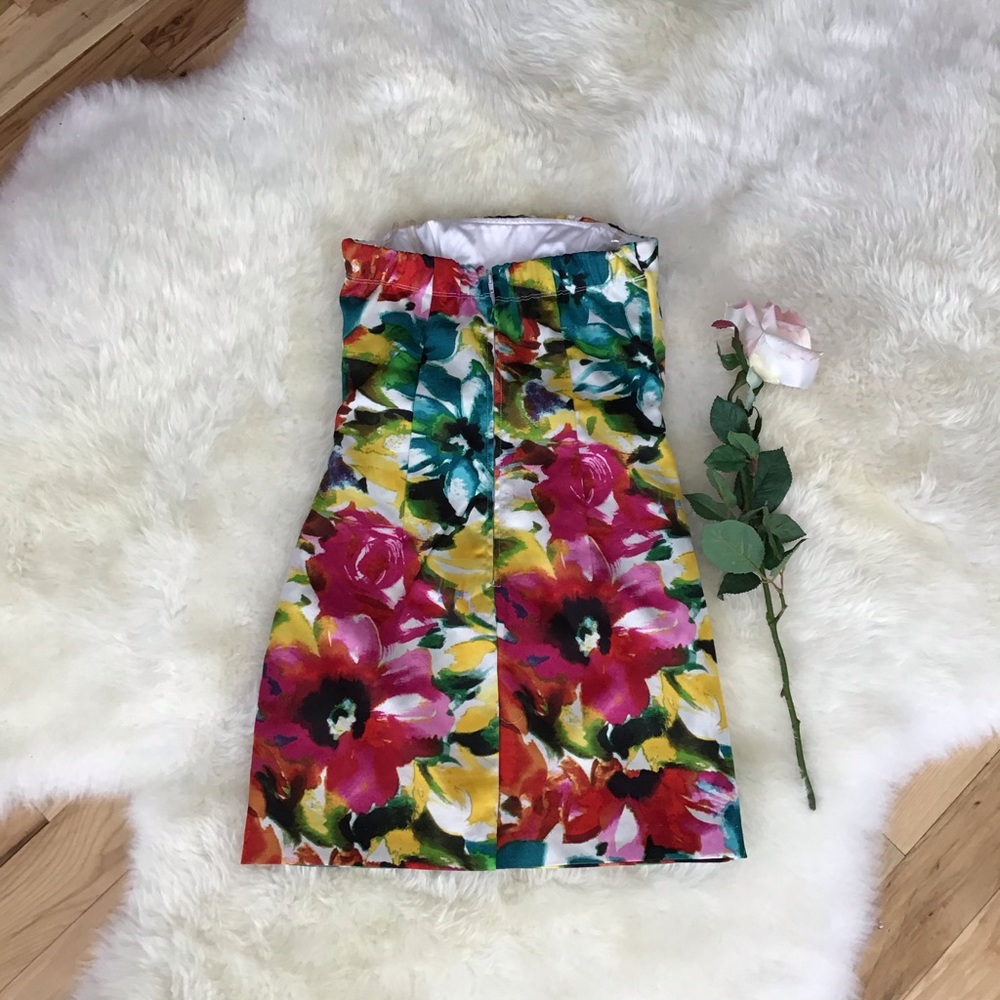 Hpspeechless Multi Colored Strapless Dress - image 3